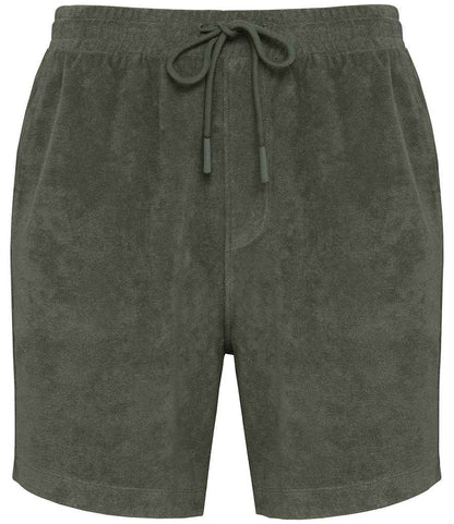 Native Spirit Terry Towel Shorts in Organic Khaki
