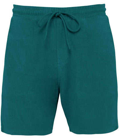 Native Spirit Terry Towel Shorts in Peacock Green