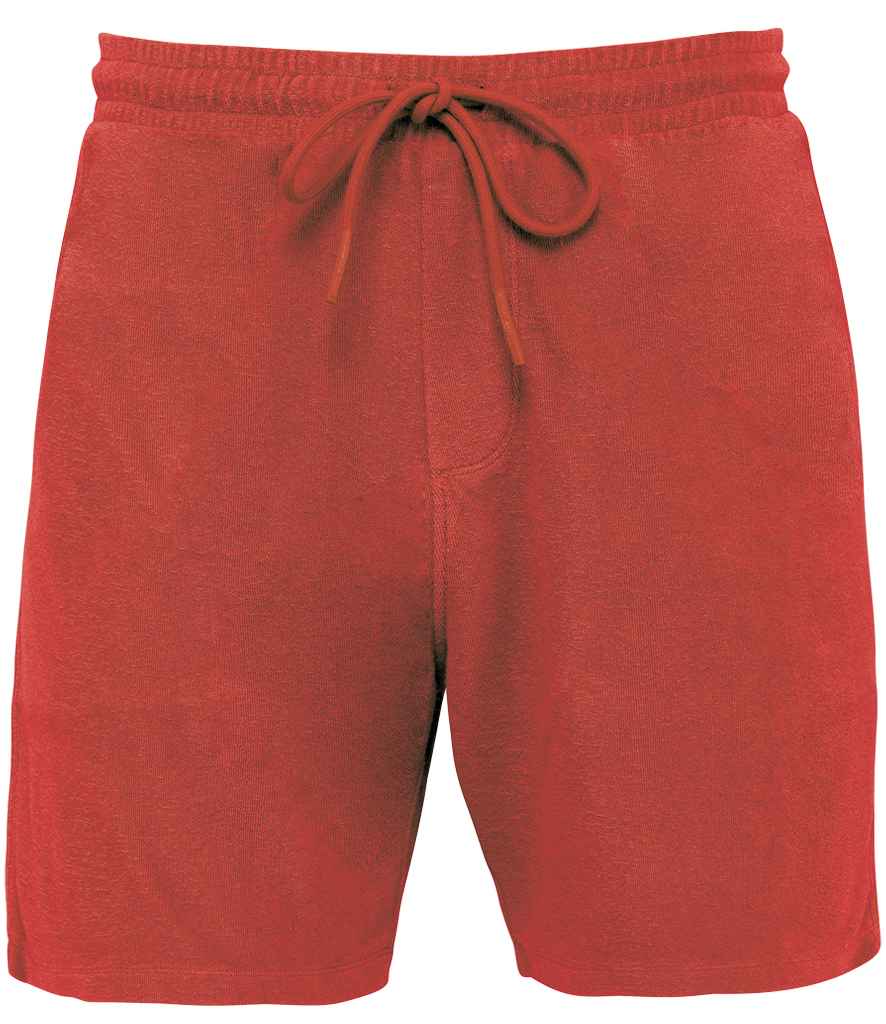 Native Spirit Terry Towel Shorts in Paprika