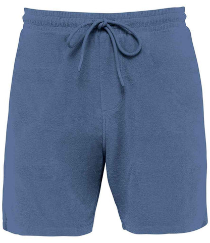 Native Spirit Terry Towel Shorts in Riviera blue