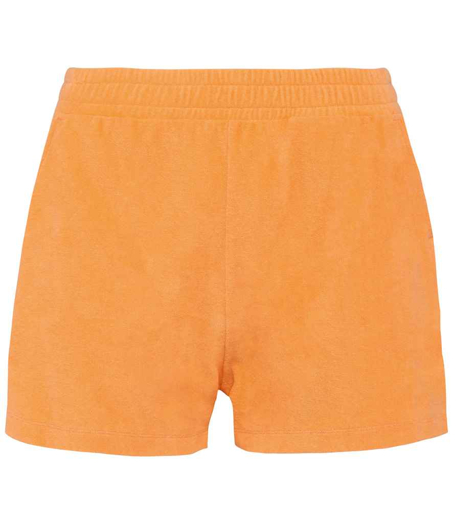 Native Spirit Ladies Terry Towel Shorts in Apricot