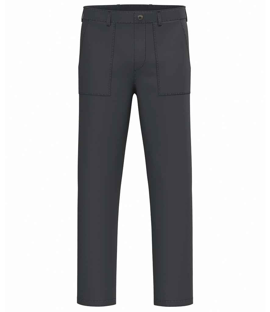 Native Spirit Washed Effect Trousers in Washed Coal Grey