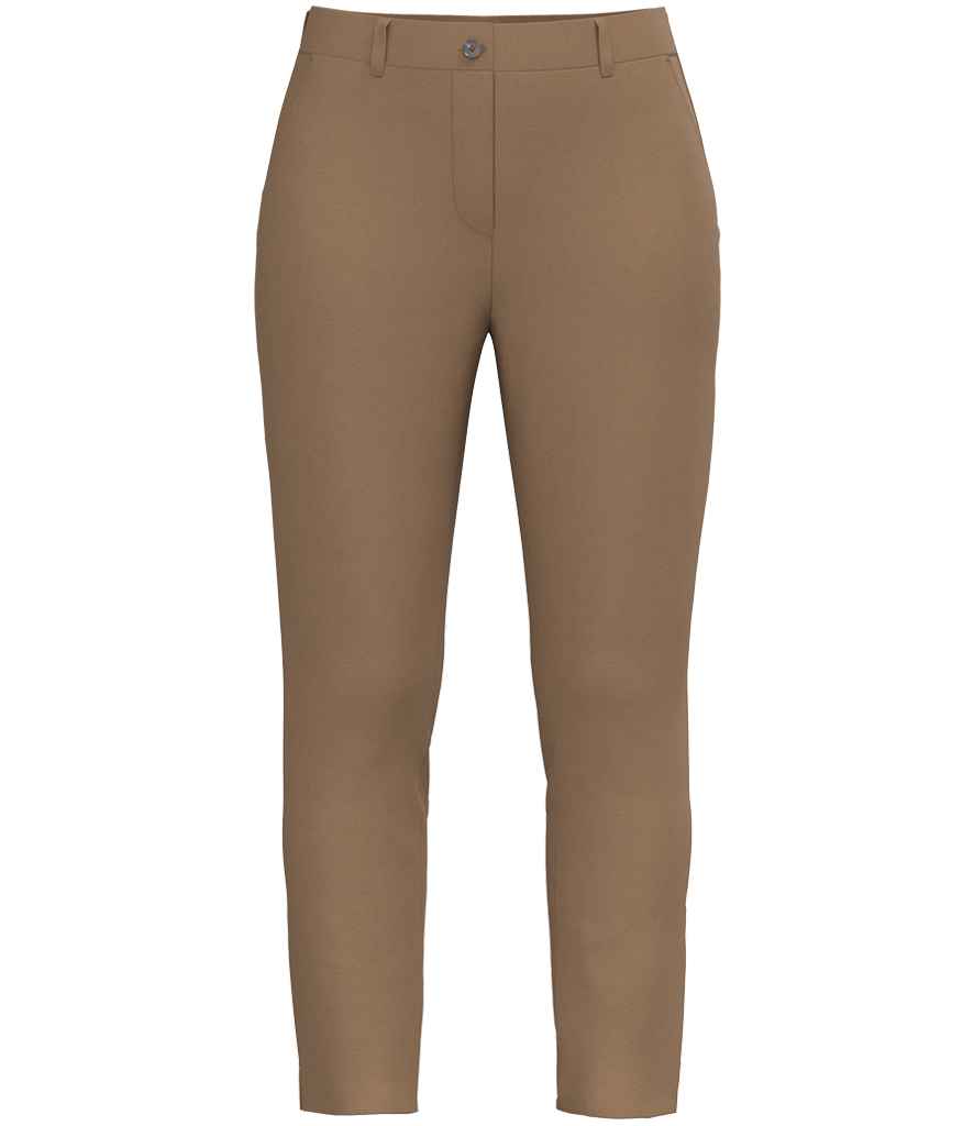 Native Spirit Ladies Chino Trousers in Dark Camel