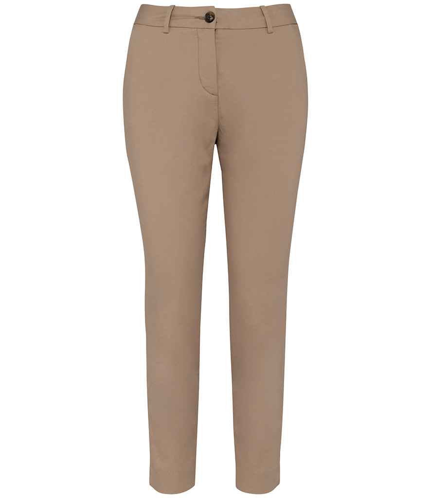 Native Spirit Ladies Chino Trousers in Wet Sand