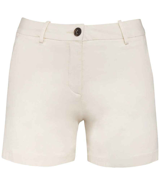 Native Spirit Ladies Chino Shorts in Ivory