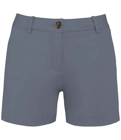 Native Spirit Ladies Chino Shorts in Mineral Grey