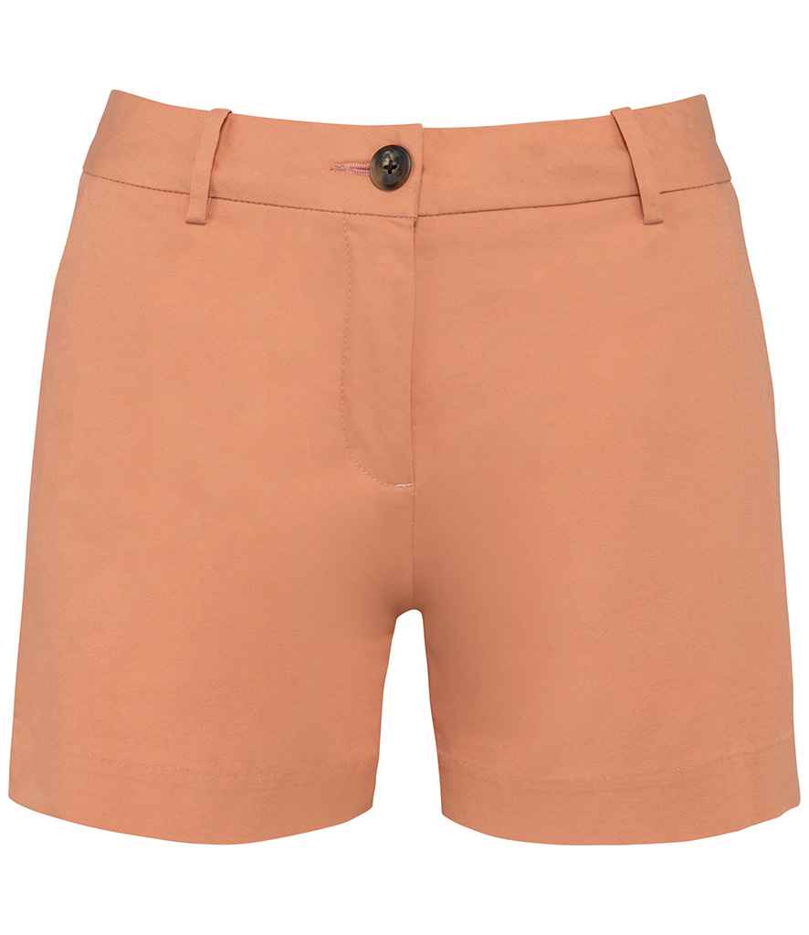 Native Spirit Ladies Chino Shorts in Peach