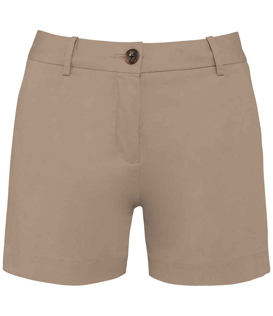 Native Spirit Ladies Chino Shorts in Wet Sand