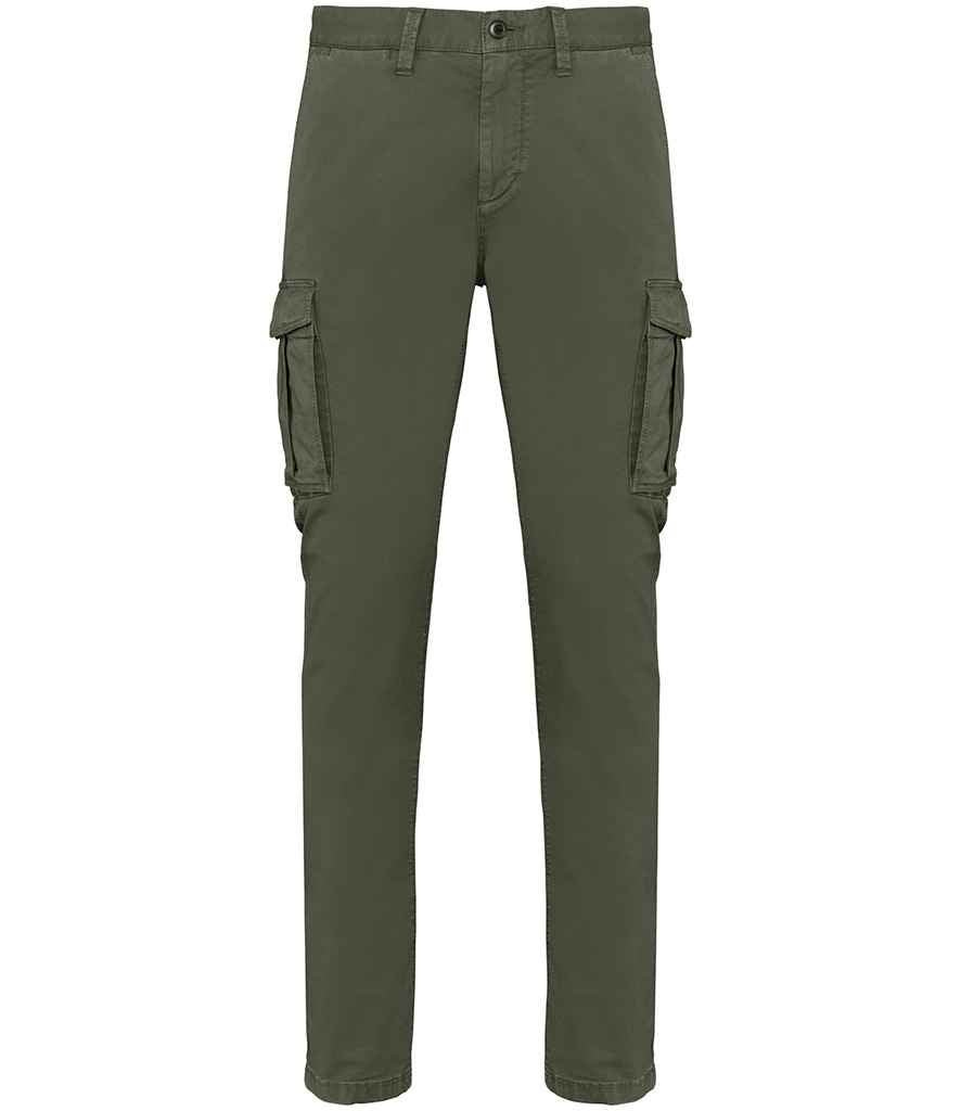 Native Spirit Washed Cargo Trousers in Washed Organic Khaki