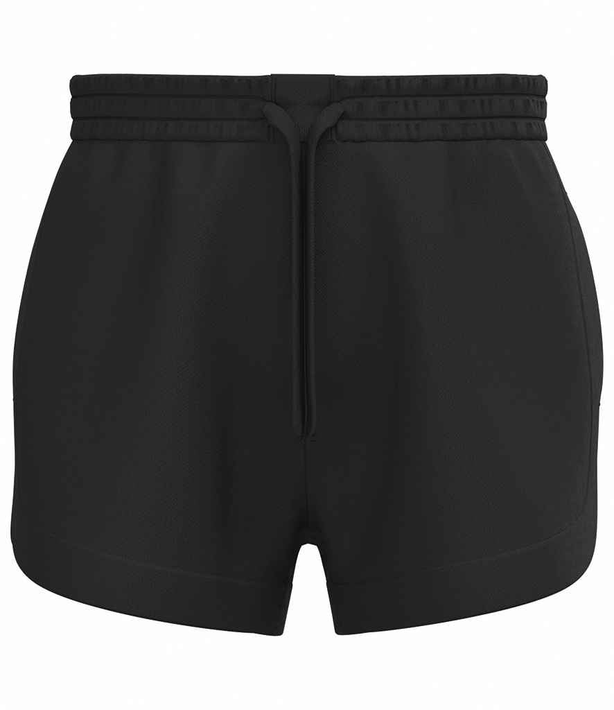 Native Spirit Ladies French Terry Shorts in Black