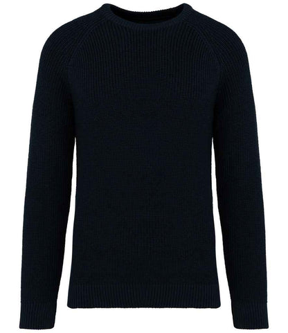 Native Spirit Chunky Knit Sweater in Navy