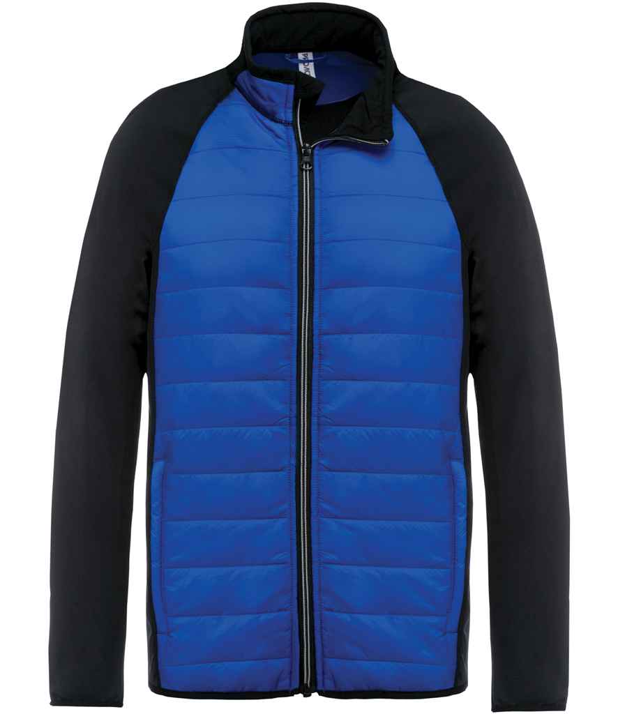 Proact Dual Fabric Sports Jacket in Dark Royal Blue/Black