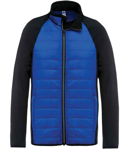 Proact Dual Fabric Sports Jacket in Dark Royal Blue/Black