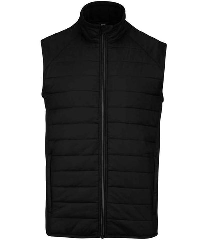 Proact Dual Fabric Sports Bodywarmer in Black/Black