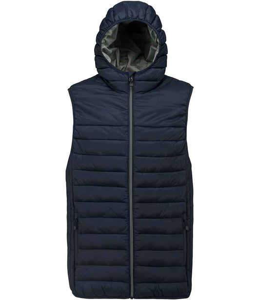 Proact Hooded Padded Bodywarmer in Navy