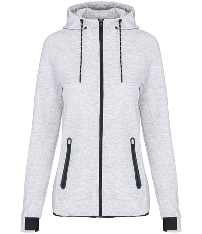 Proact Ladies Performance Hooded Jacket in Ash Heather