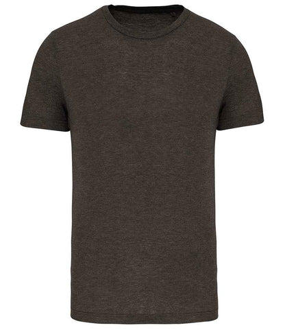 Proact Triblend Sports T-Shirt in Dark Khaki Heather