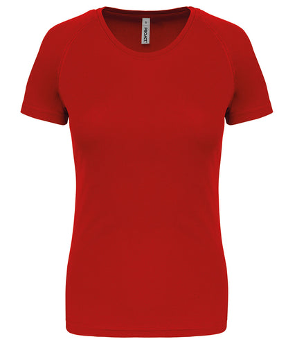 Kariban Proact Ladies' short-sleeved sports T-shirt Aqua Blue