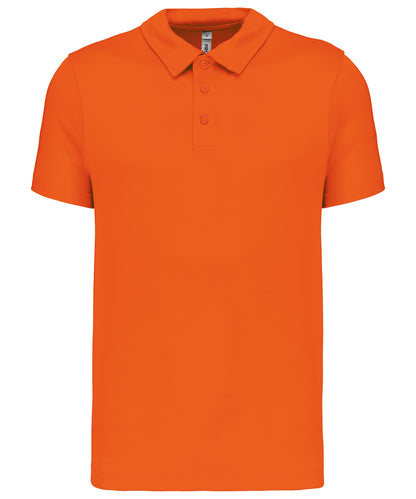 Kariban Proact Men's short-sleeved polo shirt Aqua Blue