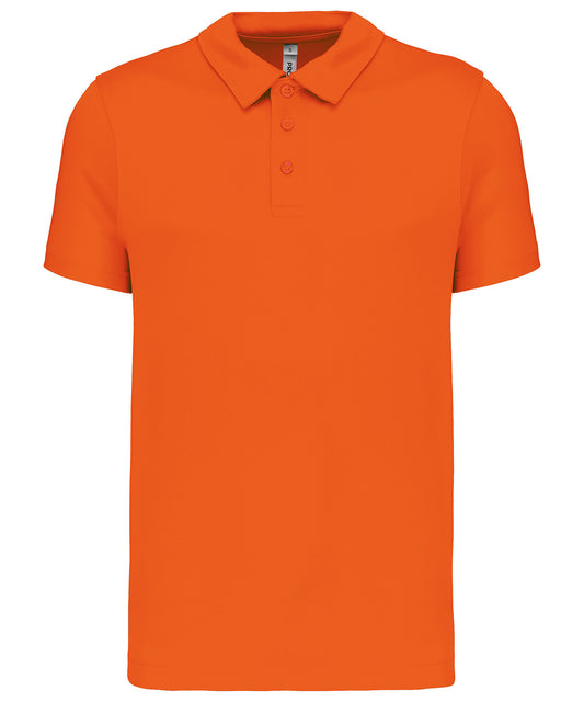 Kariban Proact Men's short-sleeved polo shirt Aqua Blue