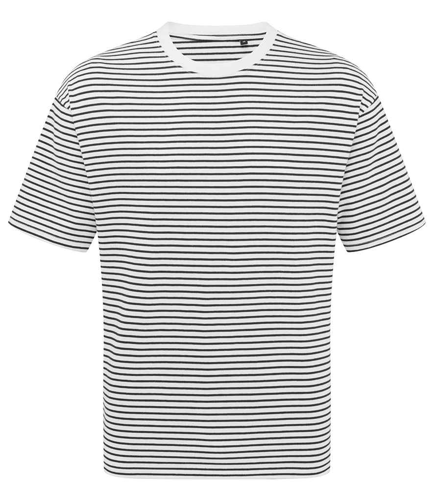 Premier Unisex Utility 2.0 Oversized T-Shirt in Black/White Stripe