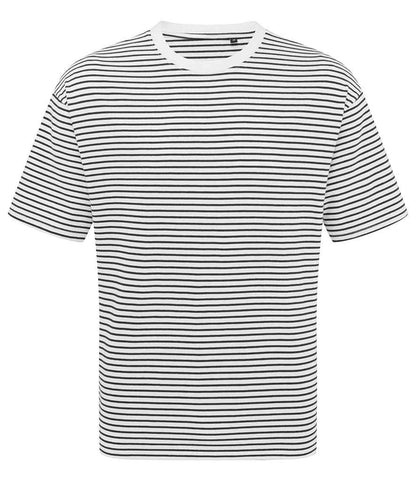 Premier Unisex Utility 2.0 Oversized T-Shirt in Black/White Stripe