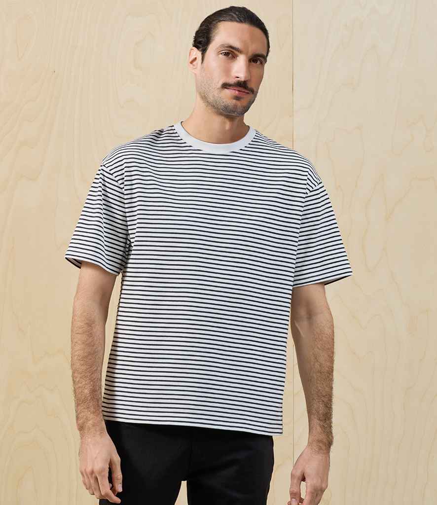 Premier Premier Unisex Utility 2.0 Oversized T-Shirt Black/White Stripe