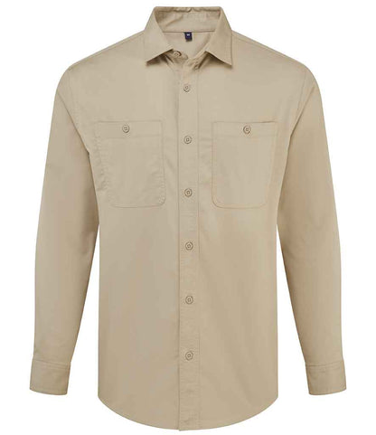 Premier Premier Unisex Utility 2.0 Service Shirt Stay Khaki