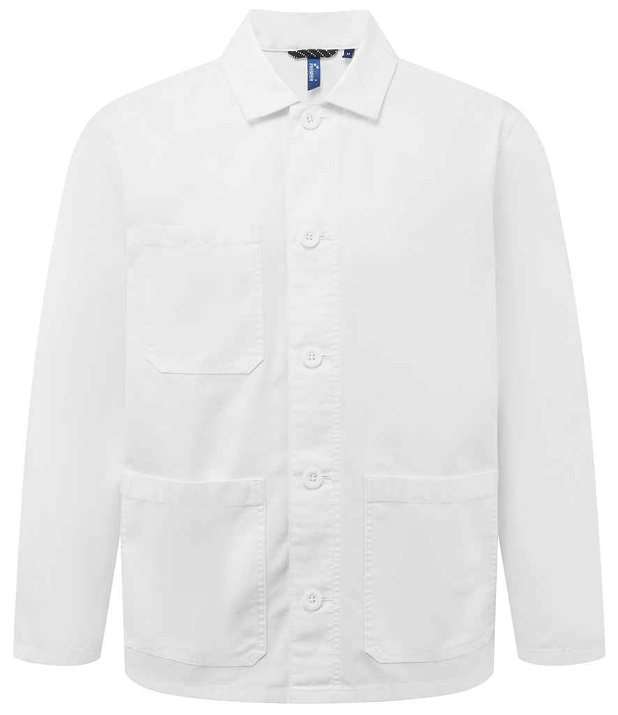 Premier Premier Unisex Utility 2.0 Chore Jacket White