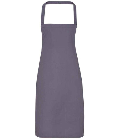 Premier Organic Cotton Bib Apron in Dark Grey