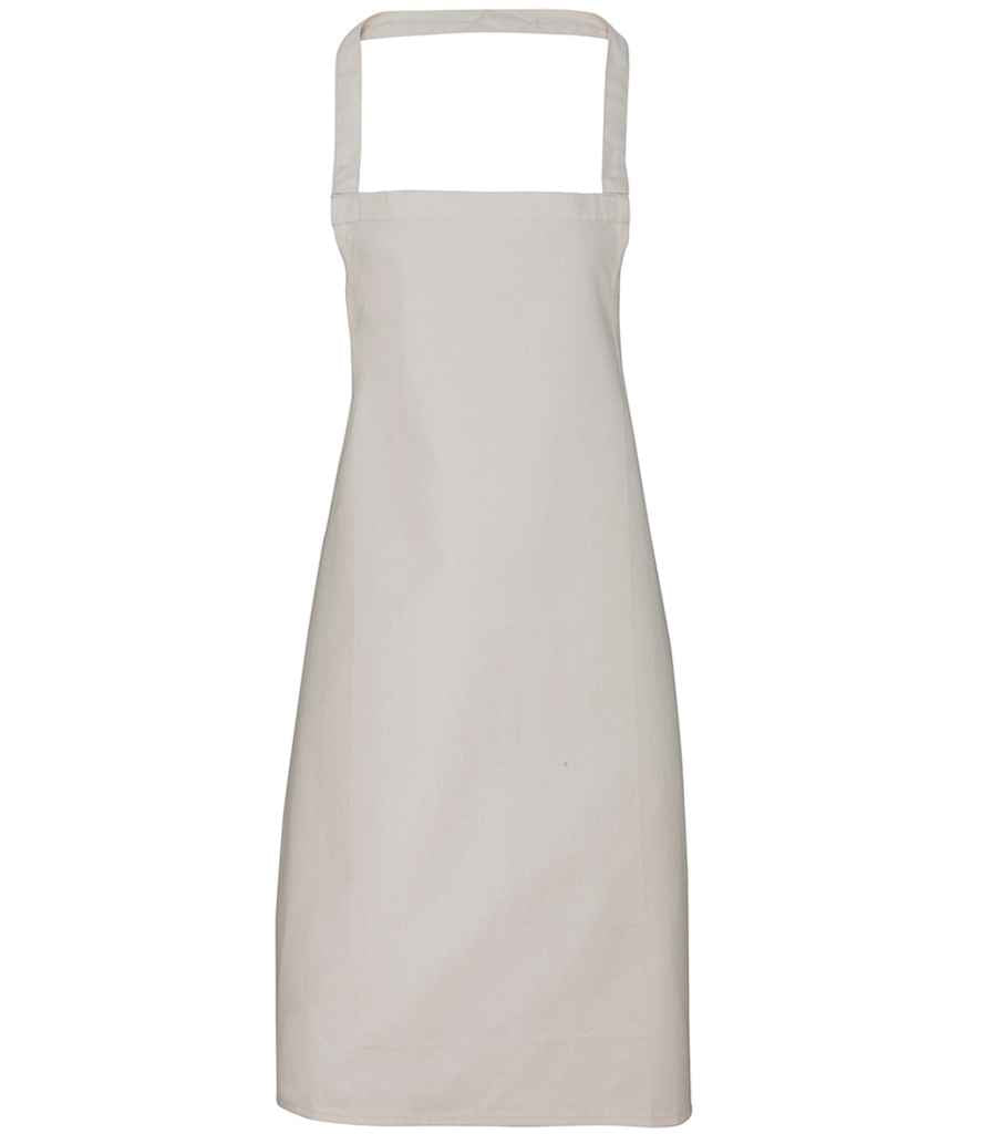 Premier Organic Cotton Bib Apron in Natural