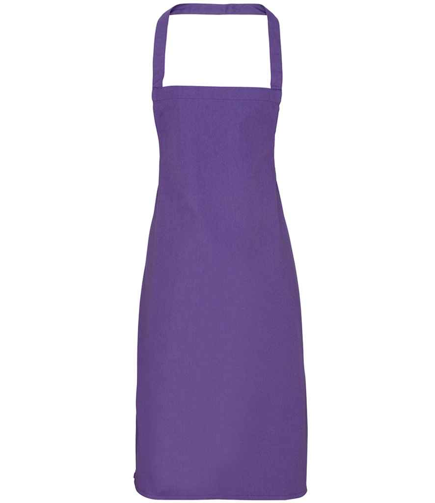 Premier Organic Cotton Bib Apron in Purple
