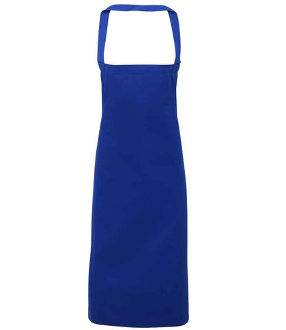 Premier Organic Cotton Bib Apron in Royal Blue