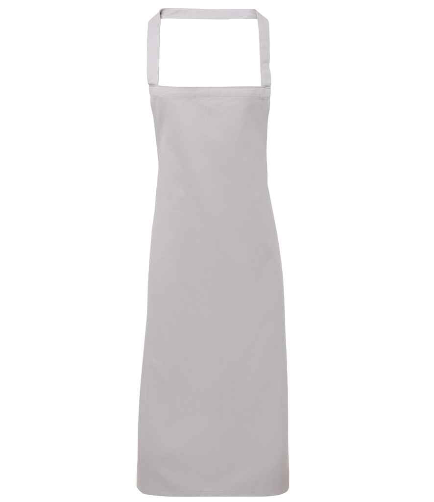 Premier Organic Cotton Bib Apron in Silver