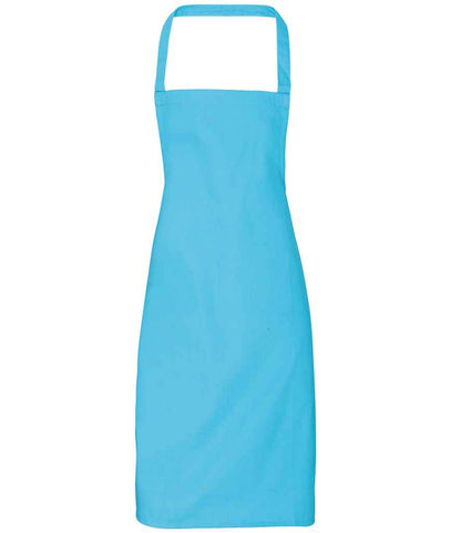 Premier Organic Cotton Bib Apron in Turquoise Blue
