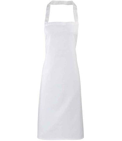 Premier Organic Cotton Bib Apron in White