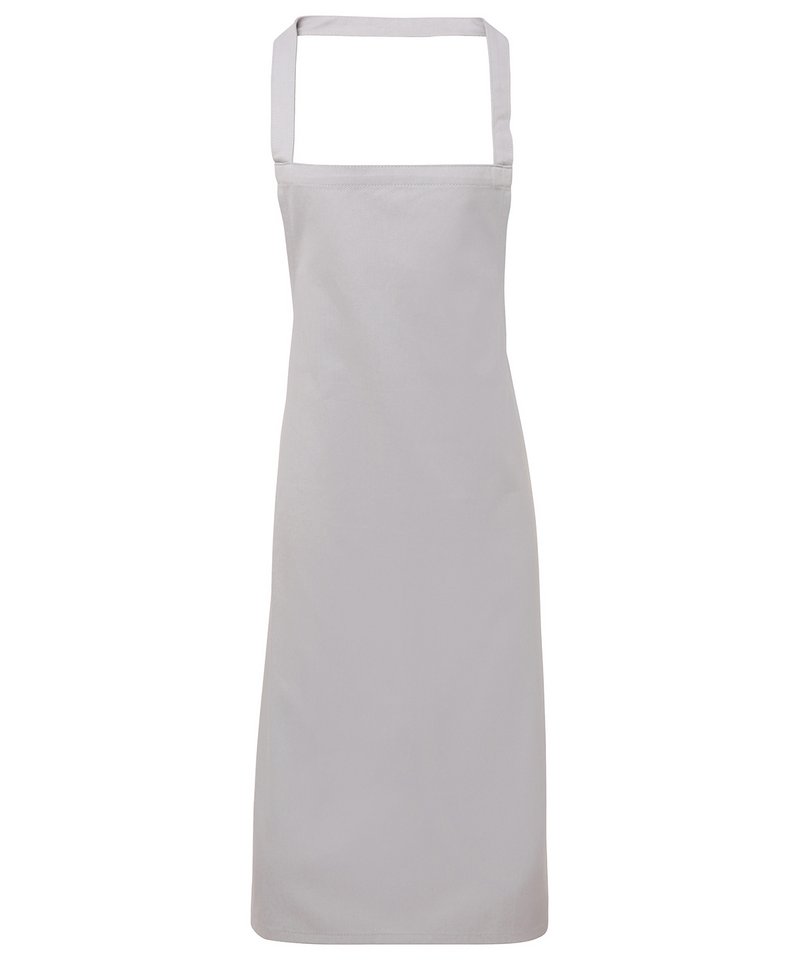 Premier 100% Organic Cotton Bib Apron Silver