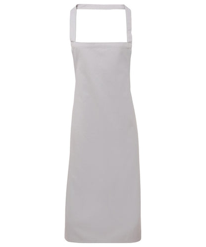 Premier 100% Organic Cotton Bib Apron Silver