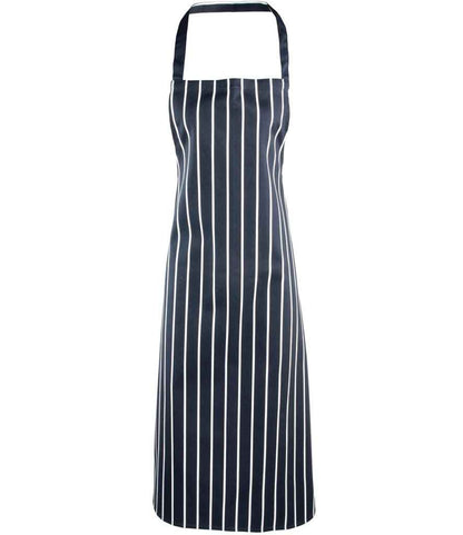 Premier Stripe Apron in Navy/White