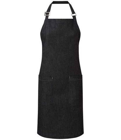 Premier Fairtrade Organic Cotton Denim Bib Apron in Indigo Denim