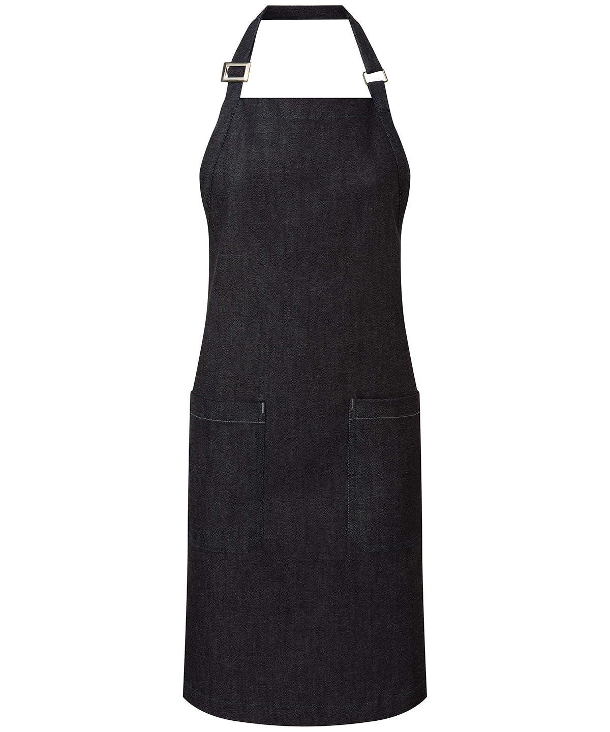 Premier Cotton denim bib apron, organic and Fairtrade certified Indigo Denim