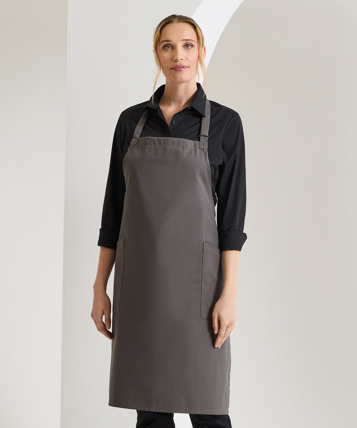 Premier Recycled Polyester & Organic Cotton Apron Black