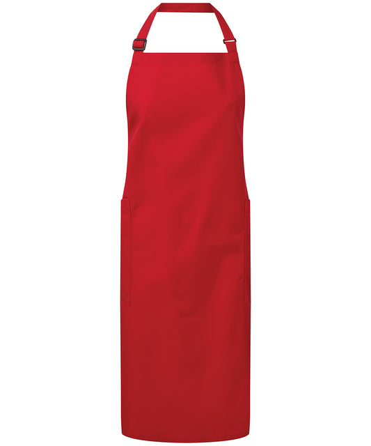 Premier Recycled Polyester & Organic Cotton Apron Red