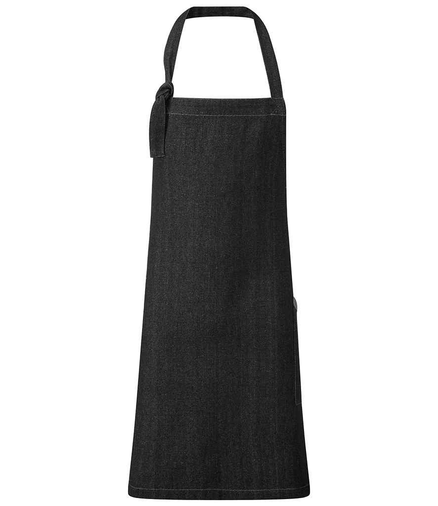 Premier Regenerate Bib Apron in Black Denim