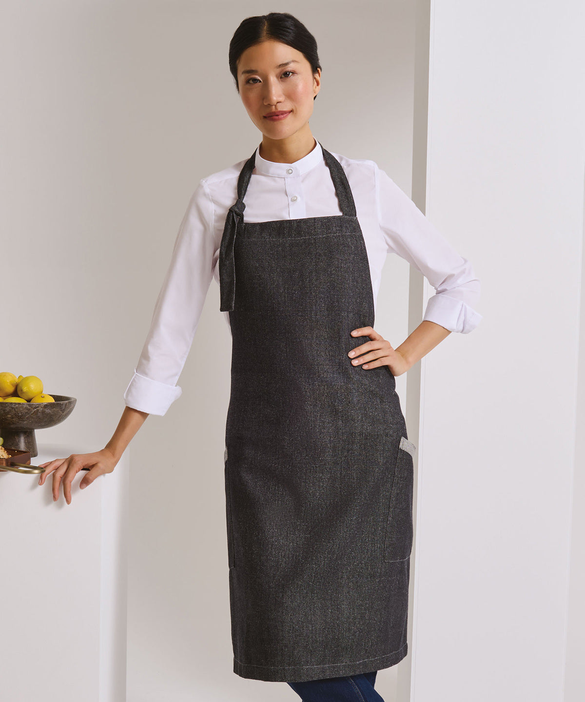 Premier ‘Regenerate’ Bib Apron Black Denim