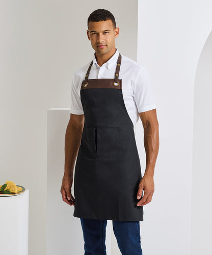 Premier Espresso bib apron Black/Black