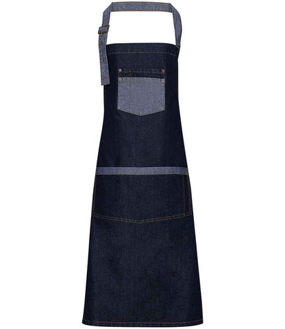 Premier Domain Bib Apron in Indigo Denim