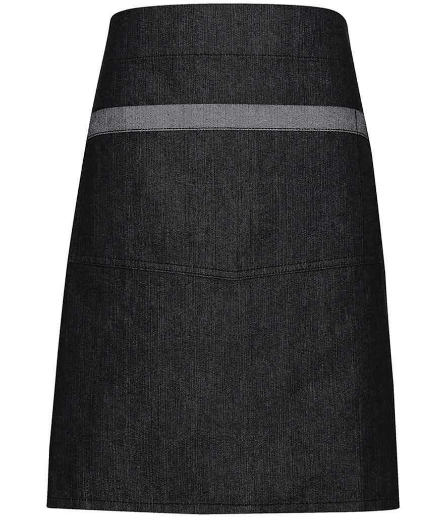 Premier Domain Waist Apron in Black Denim