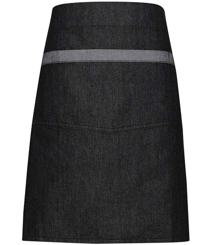 Premier Domain Waist Apron in Black Denim