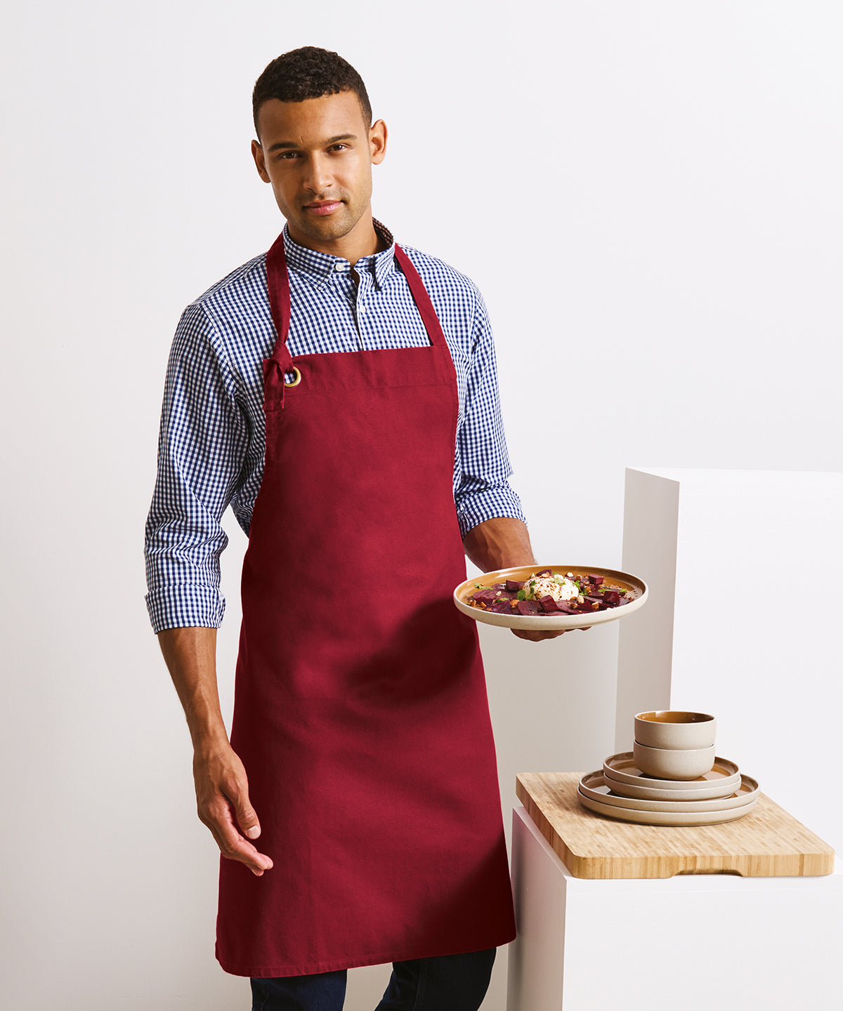 Premier Calibre heavy cotton canvas bib apron Black